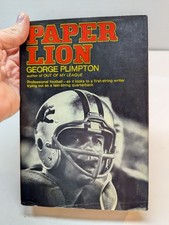 Paper Lion 1966 George Plimpton Detroit Lions Football Memoir Hardcover DJ VTG