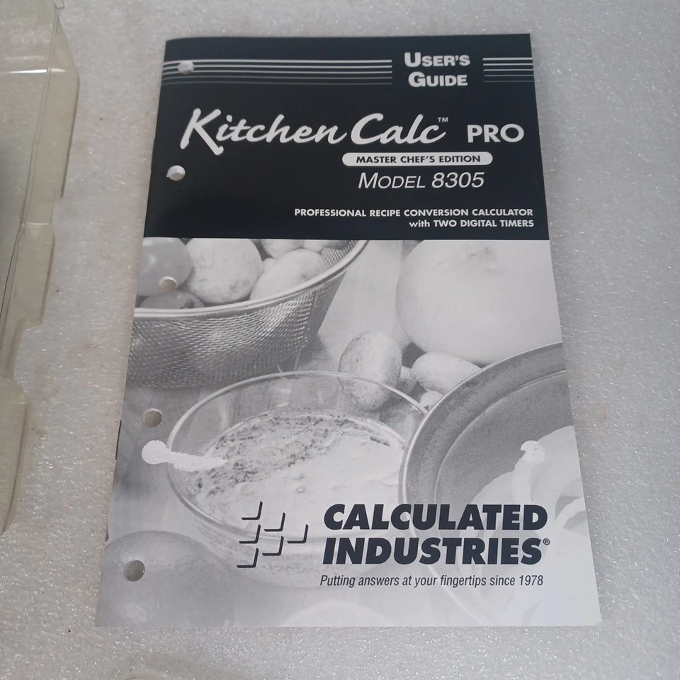 Kitchen Calc Pro Recipe Conversion Calculator Master Chef Edition 8305 WORKS! - Image 4 of 4