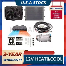 12V DC Cool&Heat Underdash Electric Air Conditioner Universal Auto Car A/C Kit