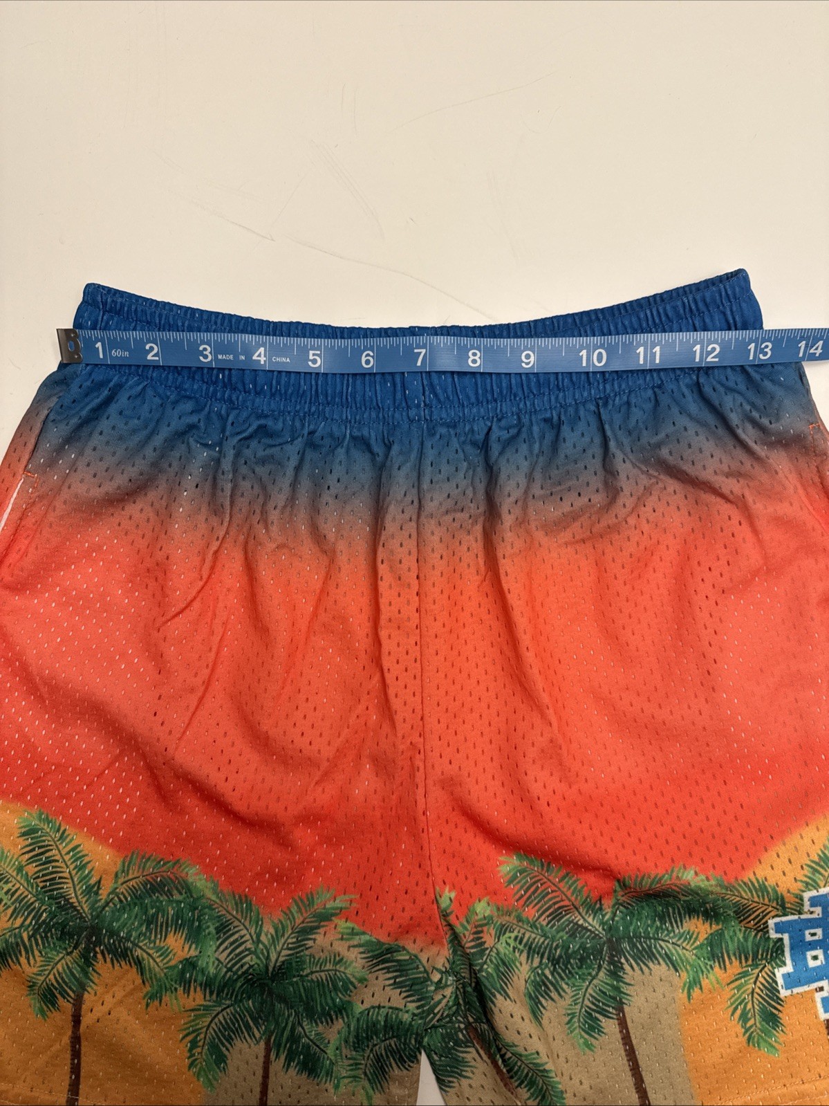 Eric Emanuel EE Basic Short Blue / Orange Palm Tr… - image 9