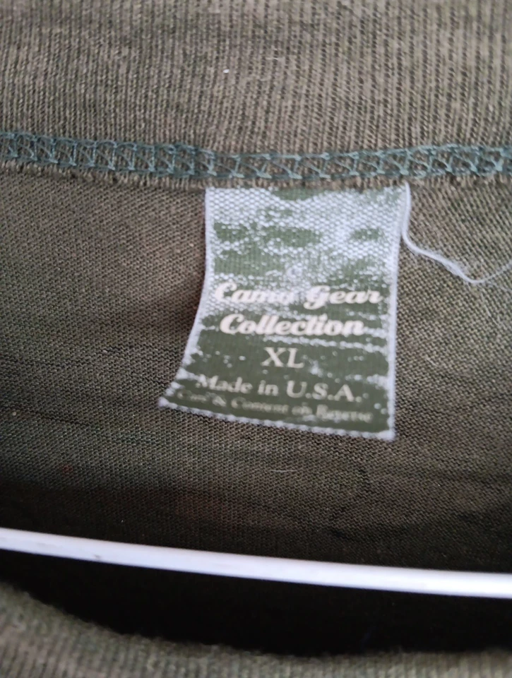 Vtg 80s 90s Retro Commando 8 Star Camo Tshirt XL USA Camo Gear Collection  - Image 2 of 4