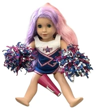 American Girl Doll Truly Me Pink/Purple Hair Blue Eyes Accessories retired 2017