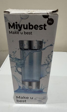 Miyubest Portable Hydrogen Rich Water Generator Bottle 420ml Silver Clear