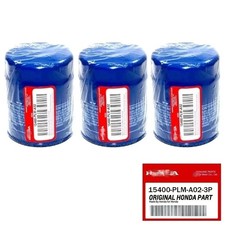 New 3 Pack For Honda Genuine Oil Filters With Drain Plug Washer 15400-plm-a02