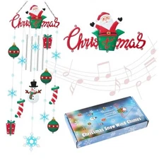 Christmas Wind Chimes Outdoor Christmas Decorations Large Welcome Santa Claus