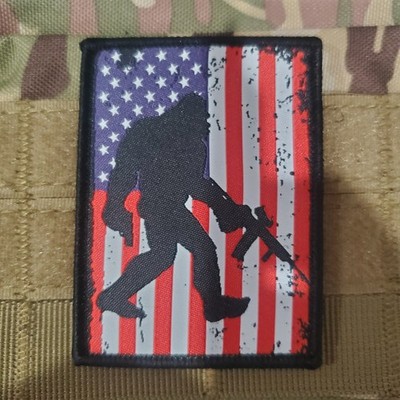 SASQUATCH Fun Sarcastic Tactical Morale Patch Hook and Loop | eBay