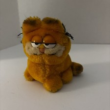 Vintage 1981 Dakin Garfield Plush Toy Sitting Cat Stuffed Animal Toy