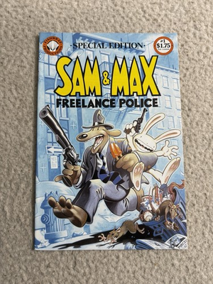 #ad #ad Sam and Max Freelance Police #1 Special Edition Fishwrap Comics 1987 First App $49.99
