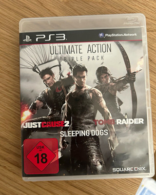 Square Enix Ultimate Action Triple Pack PS3 Just Cause 2/Tomb Raider USK 18