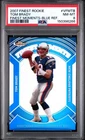 2007 FINEST MOMENTS VFMTB TOM BRADY BLUE REFRACTOR /299 PSA 8