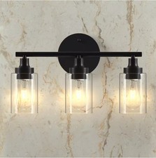 17 in. MERRA 3-LIGHT MODERN VANITY- MATTE BLACK