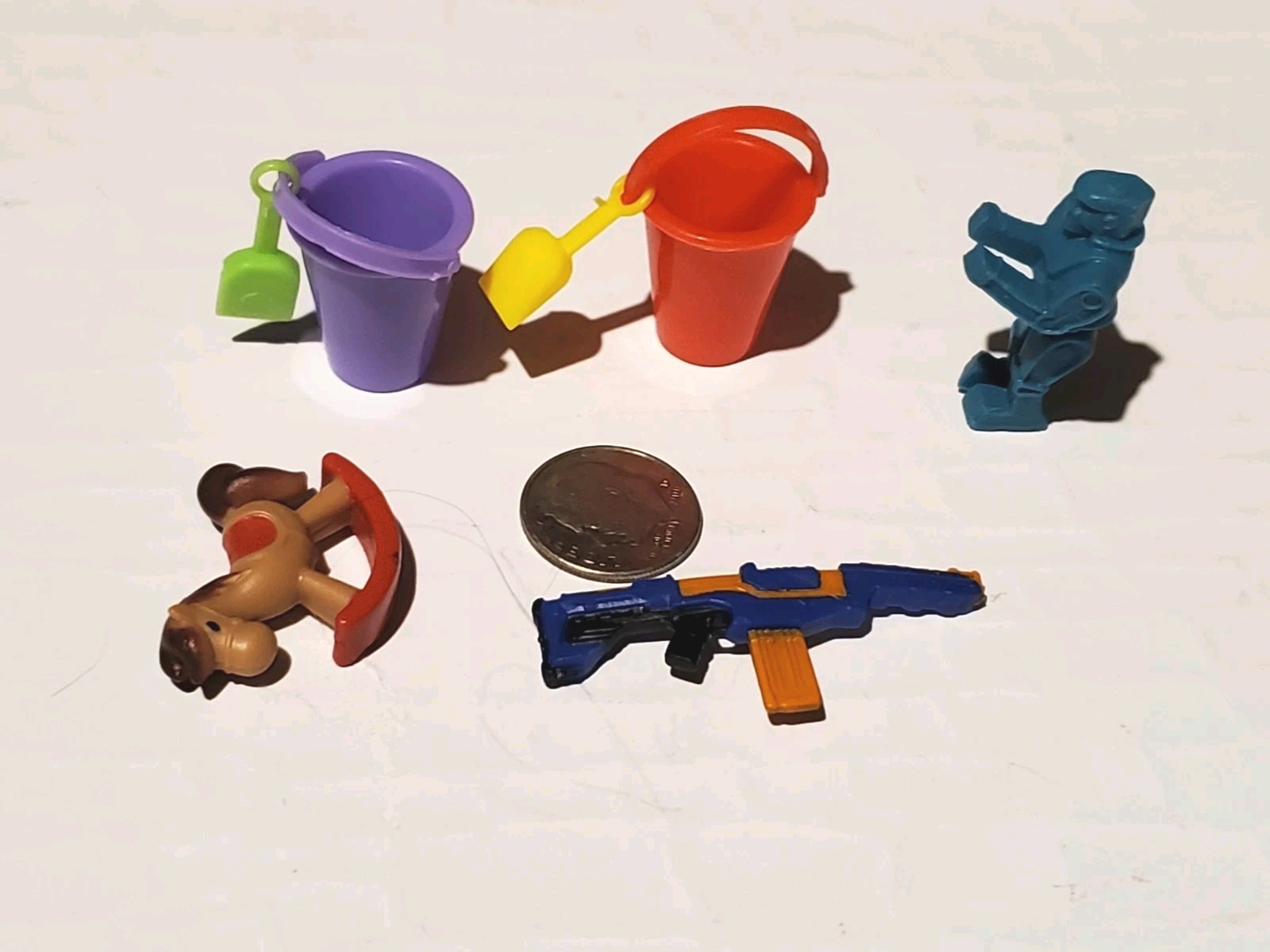 Lot of 9 Dollhouse Vintage Toys View-Master Glo Worm Yo-Yo Teddy More 1/12