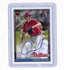 2026 Topps Andrew Painter 1991 Rookie Auto Autograph Card Phillies . rookie card picture