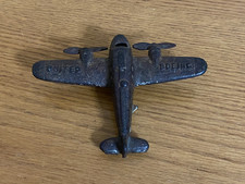 Vintage Cast Iron United Boeing Airplane Toy Plane ZA-09