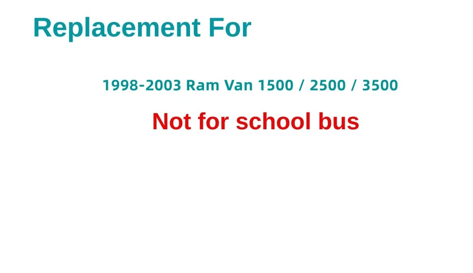 Driver/Left Side Front Door Window Glass For 98-03 Dodge Ram Van 1500 2500 3500 Foto 3 de 3