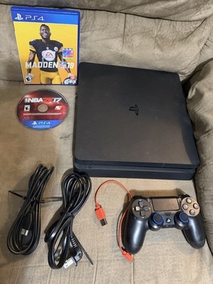 PlayStation 4 PS4 Slim 500GB Console Bundle - Tested - 9.60 Firmware