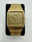 Vintage Seiko 6533-5039 Quartz Day Date Gold Tone Mens Watch Japan Working
