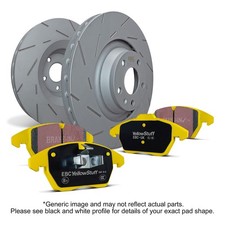 EBC Yellowstuff Rear Brake Kit USR Rotors for Audi Q3 VW Tiguan Arteon 16-24