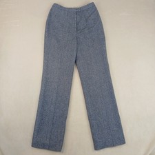 Vintage Pendleton 26x31 Womens Pants Herringbone Wool Blue Full Lining