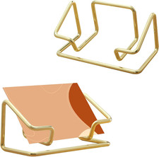 2 Pack Business Card Holder Desk Metal Business Card Holder Display,Business Car