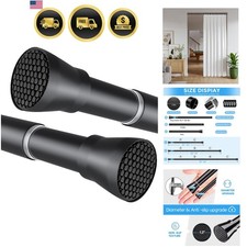 Shower Curtain Rod 30 to 64 Inches 2Pack,black