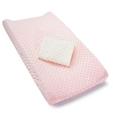 Munchkin Diaper Changing Pad Covers 2 Pack Pink White