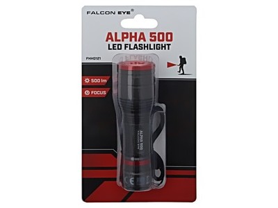 ALPHA 500 Taschenlampe: LED IPX4 140lm,500lm 13h FALCON EYE  L: 124mm MACTRONIC