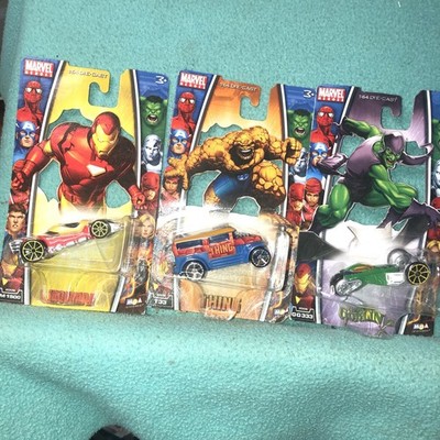 Marvel Heroes 1/64 Scale Iron Man / Thing /Green Goblin 2006 '' z lot ''