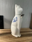 Vintage Avon 'Ming Cat' 1971 Moonwind Perfume Bottle White Retro Milk Glass 6 oz