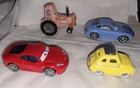 Disney/Pixar Cars Lot of 4 Die-cast Luigi Fiat 500, Porsch, Chewell Tractor  — photo 3
