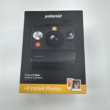 Polaroid Now Generation 3 Black Instant Camera Color Film Bundle 8 Photos
