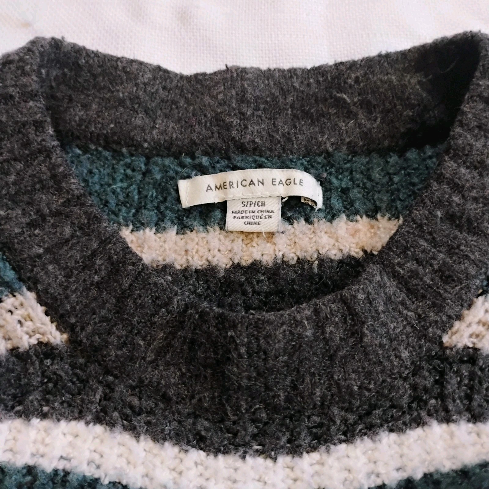 American Eagle Striped Pullover Sweater Small S C… - image 4