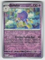 Drifblim 61/142 Stellar Crown Reverse Holo Uncommon