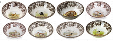 Spode woodland set of EIGHT Ascot bowls- 8 designs ----3689---