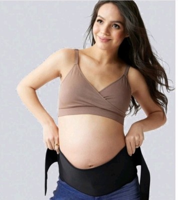 NWT Ingrid & Isabel Black Maternity Belly & Back Support Belt - S/M