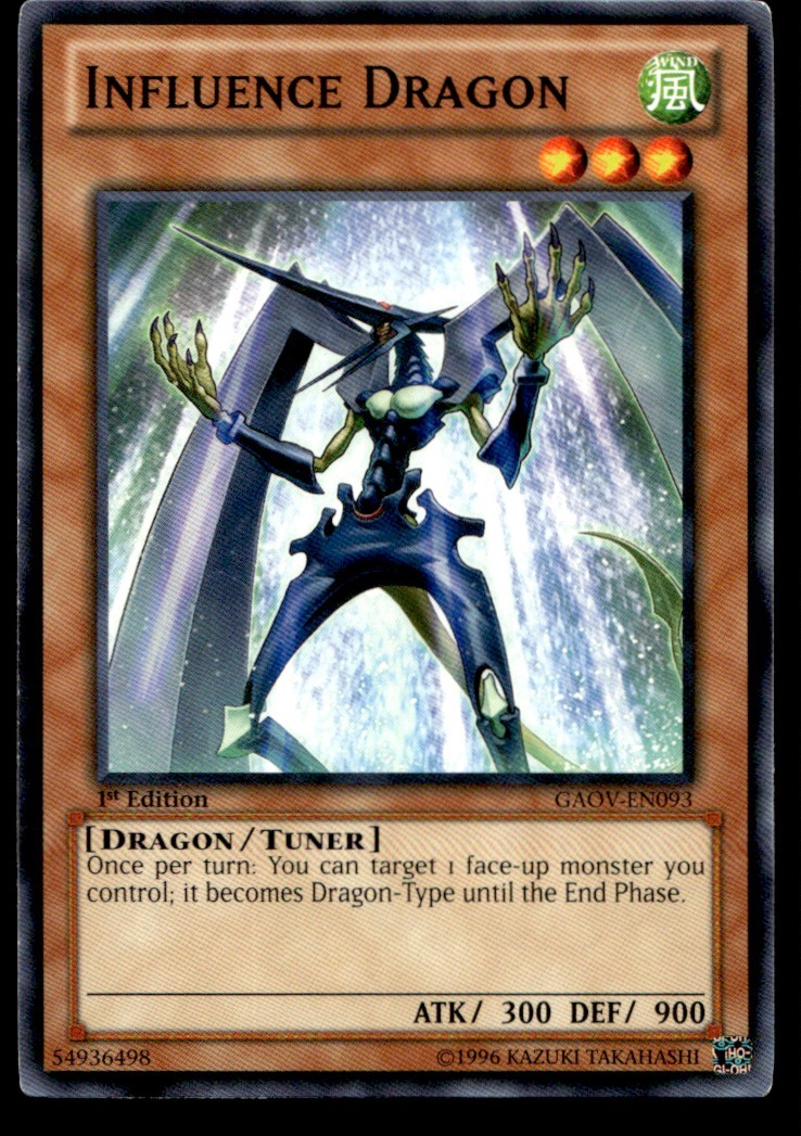 Influence Dragon GAOV GAOV-EN093 MP YuGiOh