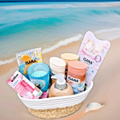 Geschenk Korb Kokos Pflege Duschen Beauty Wellness Set + GRATIS DAZU