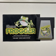 FROGGER (Atari 2600, 1983) Game & Manual, Tested