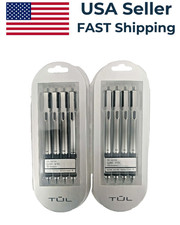 2 Pack - TUL GL Series Retractable Gel Pens Needle Point 0.5mm Fine Black Ink