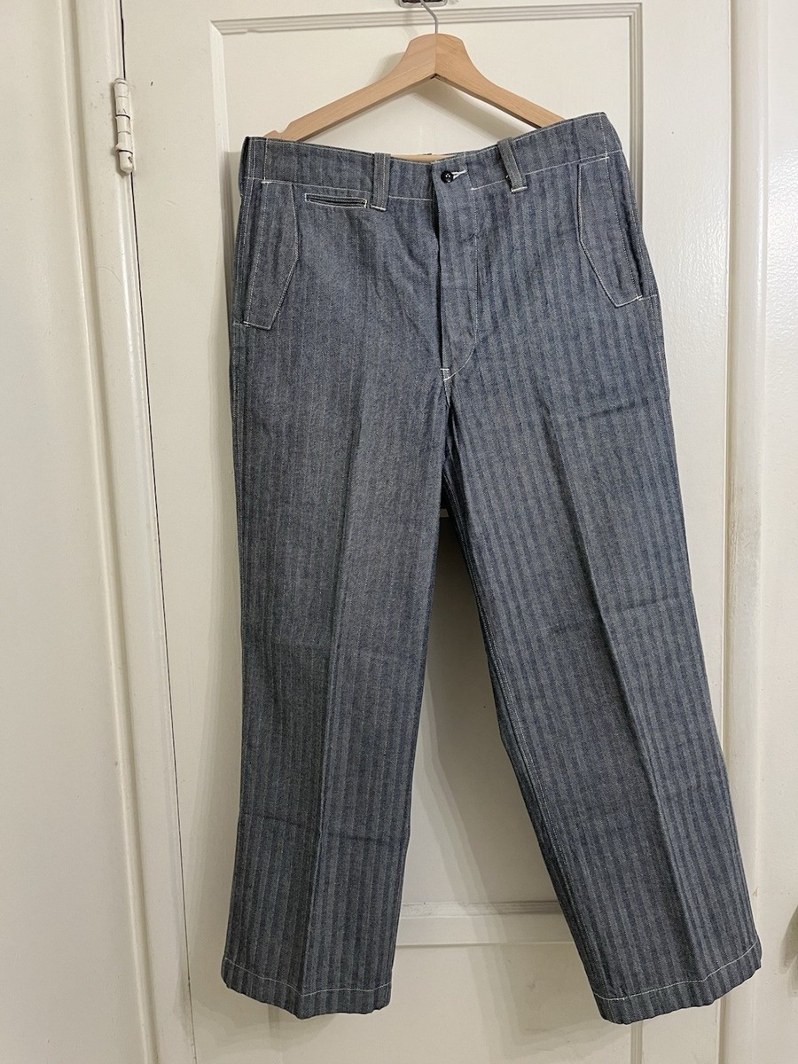 S*O様 AT LAST＆CO.　Lot 716 At Last & Co. Timeworn Clothing Herringbone Trousers 34- Made In