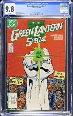 Green Lantern Special #1 CGC 9.8 NM/Mint White Pages Anti-Racism Cover 1st Print