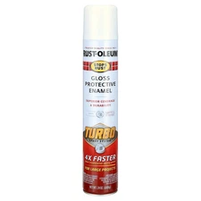 Rust-Oleum 334133 Stops Rust Turbo Spray Paint, Gloss White - 24 oz