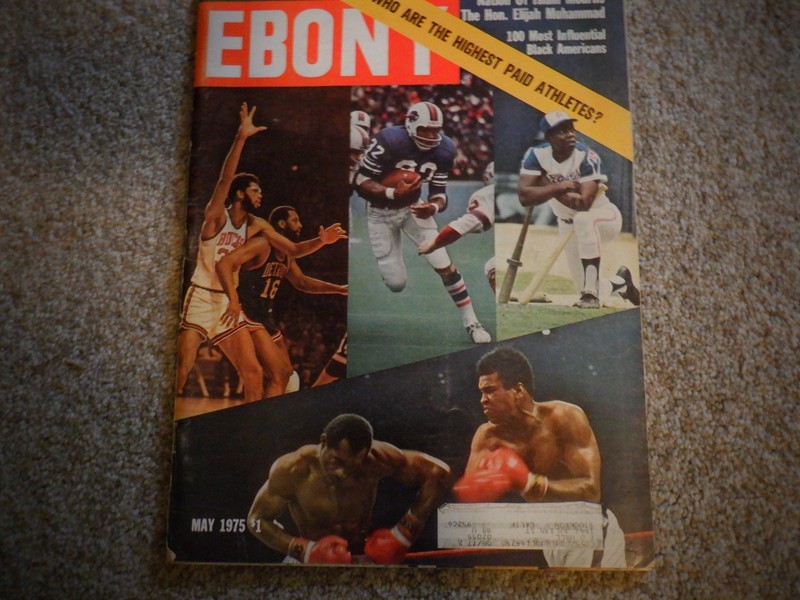 Ebony Magazine, May 1975, Muhammed Ali, OJ Simpson, Hank Aaron, Kareem