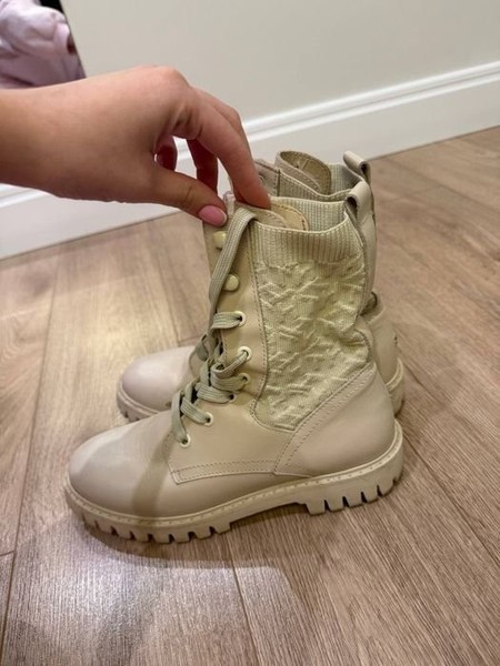 Women Tommy Hilfiger Boots Beige Leather 37 #2X7X