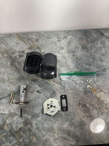 Schlage BE489WB CEN619 WiFi Deadbolt Lock With Key