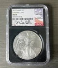 2017 American Silver Eagle Early Release NGC MS 70 Mike Castle Signed  Coin