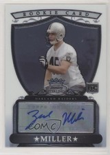 2007 Bowman Sterling Rookie Auto Zach Miller #BSRA-ZM Auto 0a3