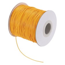 Golden Yellow 0.5mm Waxed Cord 175 Yard Wax Bead Thread String for Jewelry