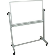LUXOR DOUBLE SIDED DRY ERASE MAGNETIC WHITEBOARD 36" X 24" WITH ROLLING STAND