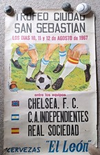 Incredibly Rare Vintage Chelsea FC Pre Season Tournament Poster 1967 Memorabilia